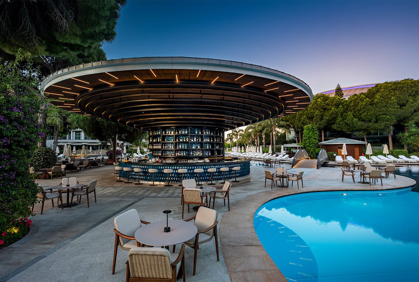 Calista Resort Hotel Blue Bard Card Slider